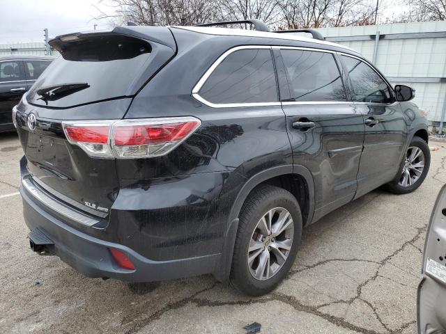 5TDJKRFH0FS106843 - 2015 TOYOTA HIGHLANDER XLE 黑色 照片 3