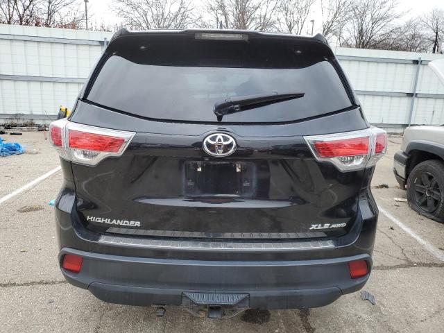 5TDJKRFH0FS106843 - 2015 TOYOTA HIGHLANDER XLE 黑色 照片 6