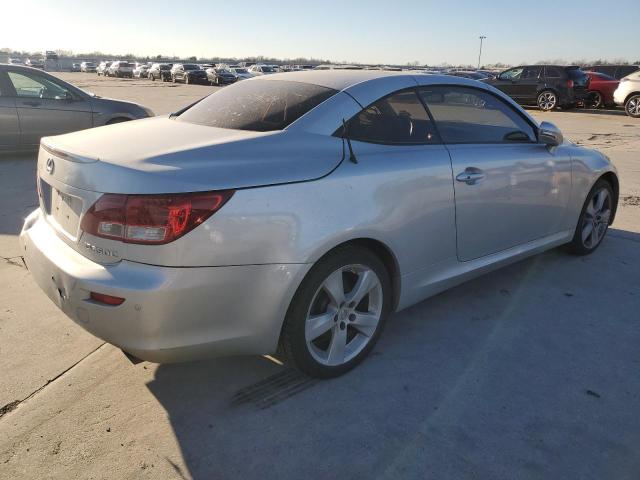 JTHFE2C24B2505419 - 2011 LEXUS IS 350 SILVER photo 3