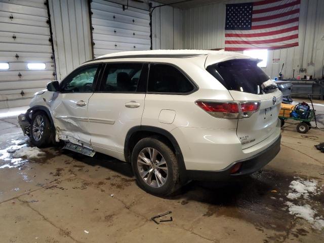 5TDJKRFH5FS196748 - 2015 TOYOTA HIGHLANDER XLE 白色 照片 2