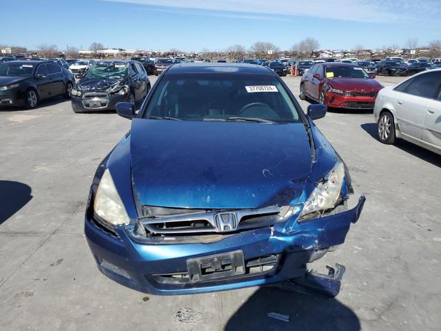 1HGCM66596A009355 - 2006 HONDA ACCORD EX BLUE photo 5