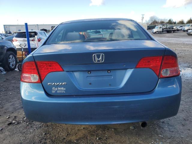 1HGFA16576L070894 - 2006 HONDA CIVIC LX BLUE photo 6