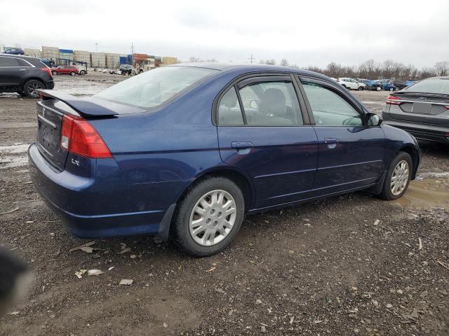 2HGES16564H514169 - 2004 HONDA CIVIC LX BLUE photo 3