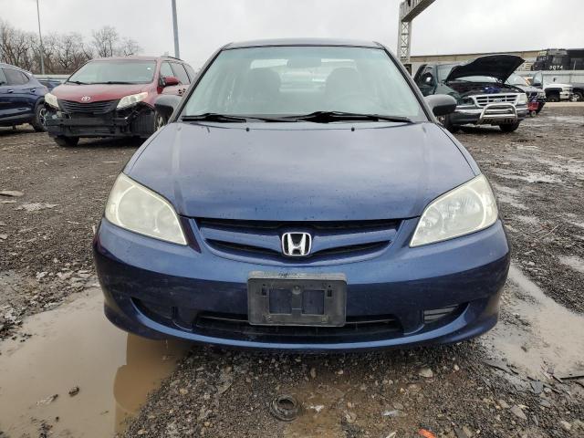 2HGES16564H514169 - 2004 HONDA CIVIC LX BLUE photo 5