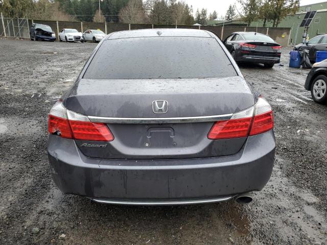 1HGCR2F8XFA107542 - 2015 HONDA ACCORD EXL GRAY photo 6