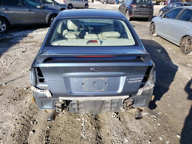 4S3BL676166219276 - 2006 SUBARU LEGACY GT LIMITED BLUE photo 6