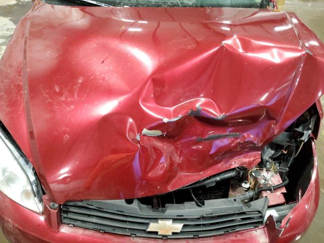 2G1WT57K091116086 - 2009 CHEVROLET IMPALA 1LT RED photo 11