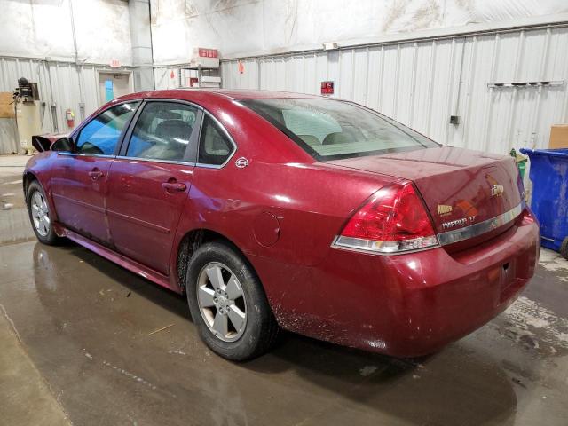 2G1WT57K091116086 - 2009 CHEVROLET IMPALA 1LT RED photo 2