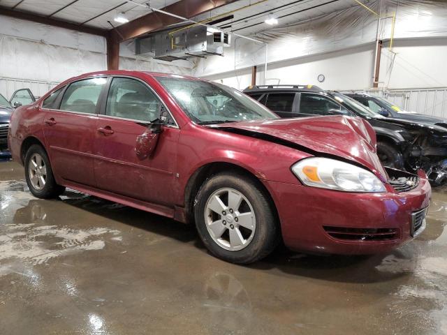 2G1WT57K091116086 - 2009 CHEVROLET IMPALA 1LT RED photo 4