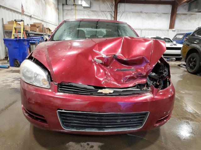 2G1WT57K091116086 - 2009 CHEVROLET IMPALA 1LT RED photo 5