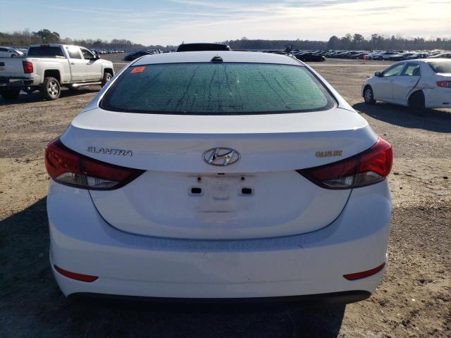 5NPDH4AE9GH659297 - 2016 HYUNDAI ELANTRA SE WHITE photo 6