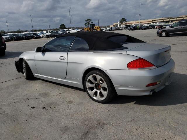 WBAEK13486CN78839 - 2006 BMW 650 I GRAY photo 2