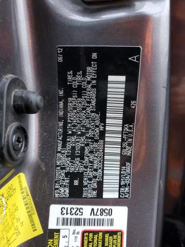 5TDDK3DC2CS046688 - 2012 TOYOTA SIENNA XLE CHARCOAL photo 13