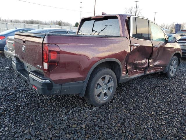 5FPYK3F74LB025113 - 2020 HONDA RIDGELINE RTL BURGUNDY photo 3