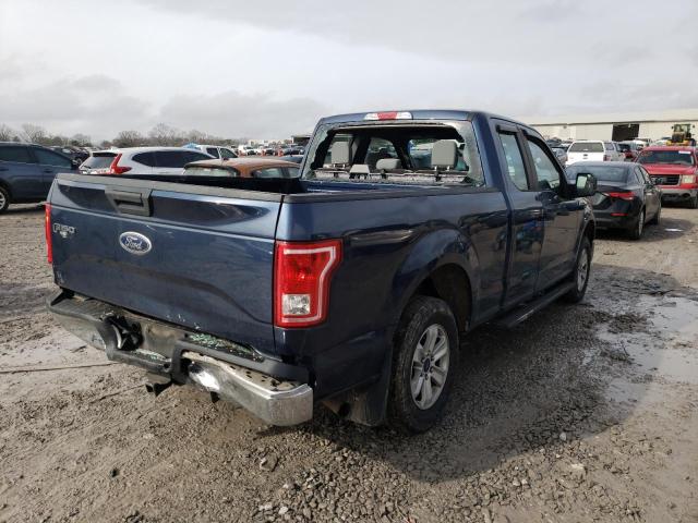 1FTEX1C85HFC78605 - 2017 FORD F150 SUPER CAB BLUE photo 3