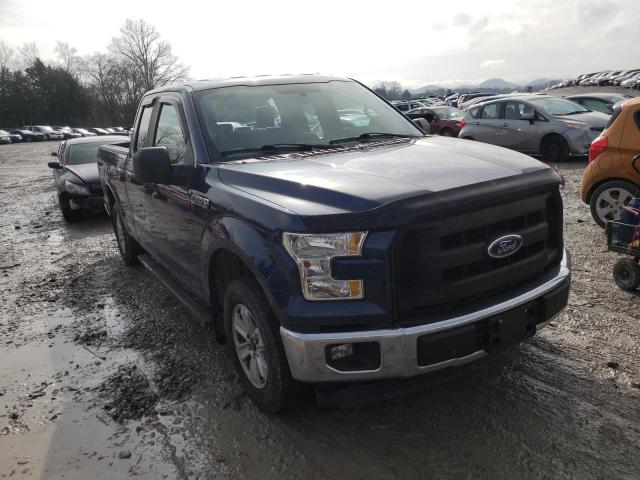 1FTEX1C85HFC78605 - 2017 FORD F150 SUPER CAB BLUE photo 4