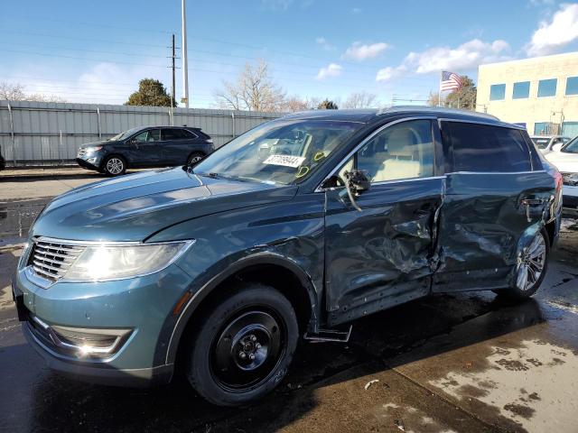 2LMTJ8LP6GBL61906 - 2016 LINCOLN MKX RESERVE BLUE photo 1