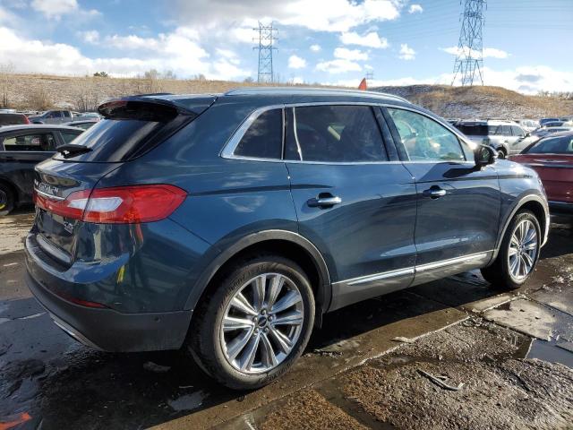 2LMTJ8LP6GBL61906 - 2016 LINCOLN MKX RESERVE BLUE photo 3