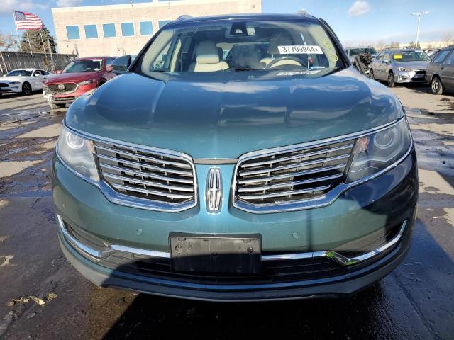 2LMTJ8LP6GBL61906 - 2016 LINCOLN MKX RESERVE BLUE photo 5