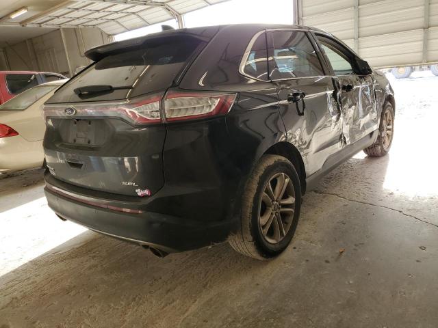 2FMTK3J88FBC36850 - 2015 FORD EDGE SEL BLACK photo 3