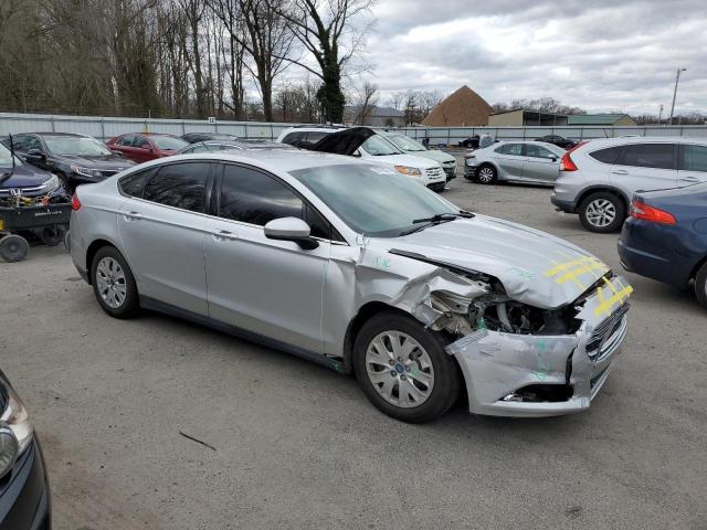 3FA6P0G7XDR265237 - 2013 FORD FUSION S SILVER photo 4