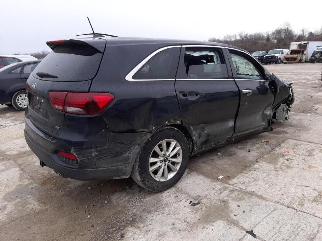 5XYPG4A36KG471304 - 2019 KIA SORENTO L BLACK photo 3