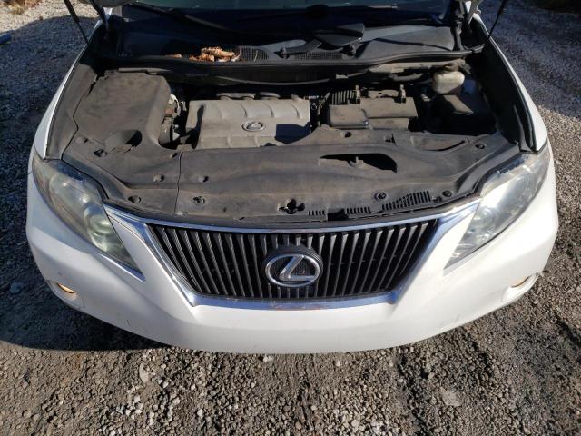 2T2BK1BA9AC010222 - 2010 LEXUS RX 350 WHITE photo 12