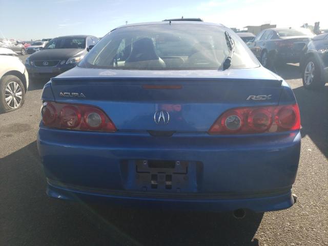 JH4DC54835S007413 - 2005 ACURA RSX BLUE photo 6