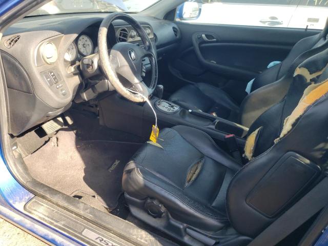JH4DC54835S007413 - 2005 ACURA RSX BLUE photo 7
