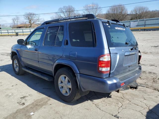 JN8DR09Y62W725445 - 2002 NISSAN PATHFINDER LE BLUE photo 2