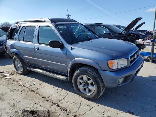 JN8DR09Y62W725445 - 2002 NISSAN PATHFINDER LE BLUE photo 4