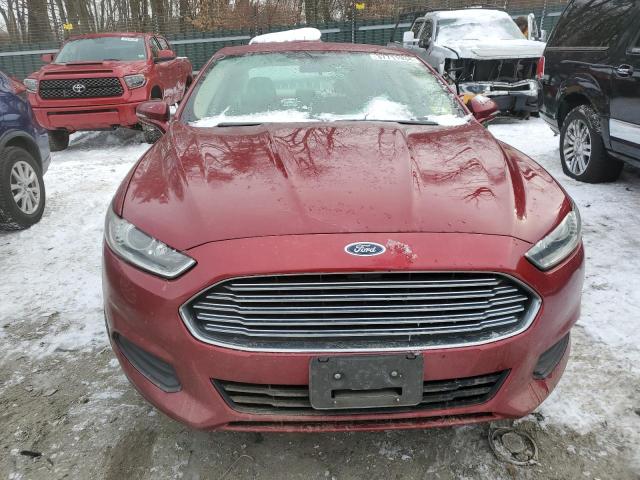 3FA6P0H75DR110013 - 2013 FORD FUSION SE RED photo 5