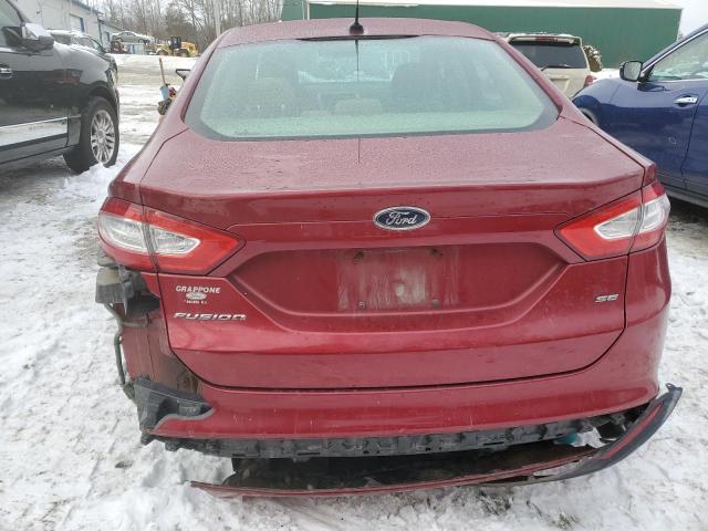 3FA6P0H75DR110013 - 2013 FORD FUSION SE RED photo 6