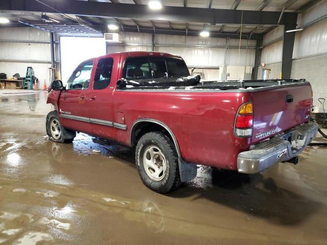 5TBBN44122S232449 - 2002 TOYOTA TUNDRA ACCESS CAB SR5 RED photo 2