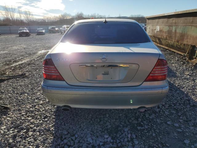 WDBNG76JX3A334866 - 2003 MERCEDES-BENZ S 600 SILVER photo 6