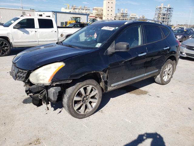 JN8AS5MT4BW571754 - 2011 NISSAN ROGUE S BLACK photo 1