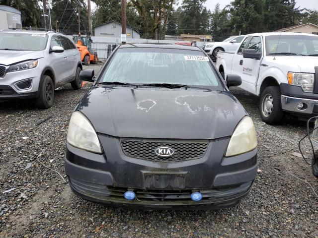 KNADE123276210572 - 2007 KIA RIO BASE BLACK photo 5