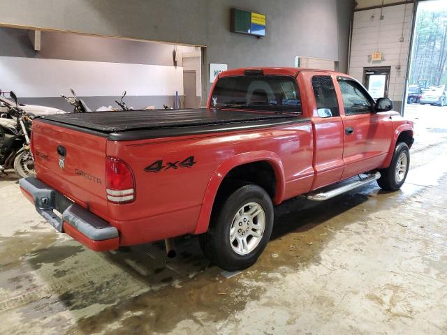 1D7HG32N03S157177 - 2003 DODGE DAKOTA SPORT RED photo 3