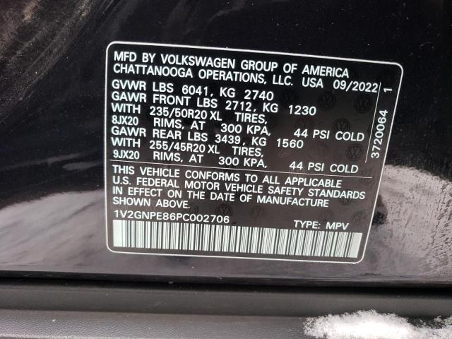 1V2GNPE86PC002706 - 2023 VOLKSWAGEN ID.4 PRO S შავი ფოტო 12