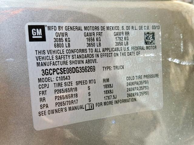 3GCPCSE08DG356269 - 2013 CHEVROLET SILVERADO C1500 LT  photo 10