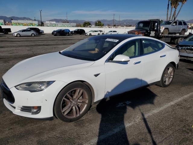 5YJSA1DN3DFP14598 - 2013 TESLA MODEL S თეთრი ფოტო 1