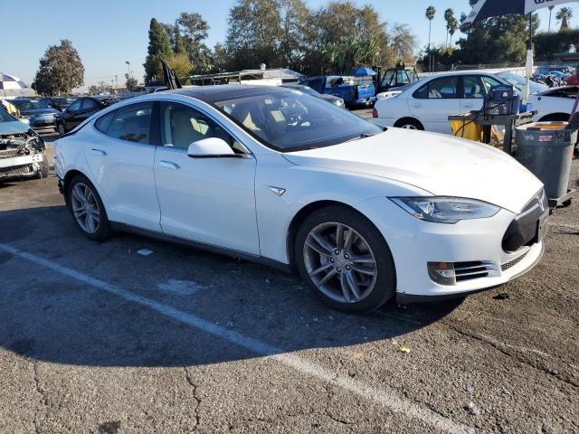 5YJSA1DN3DFP14598 - 2013 TESLA MODEL S WHITE photo 4