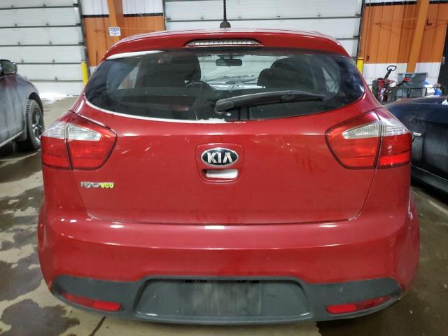 KNADM5A36D6800815 - 2013 KIA RIO LX RED photo 6