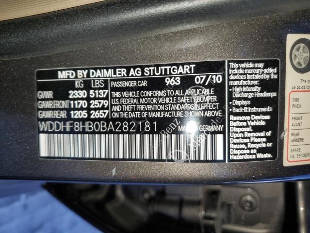 WDDHF8HB0BA282181 - 2011 MERCEDES-BENZ E 350 4MATIC GRAY photo 13