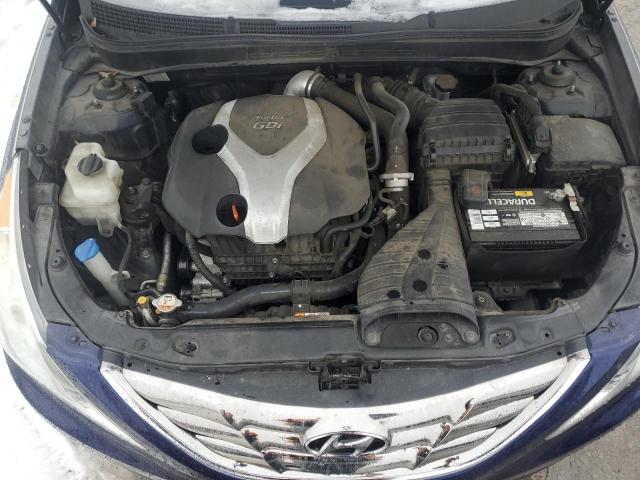 5NPEC4ABXDH605902 - 2013 HYUNDAI SONATA SE BLUE photo 11