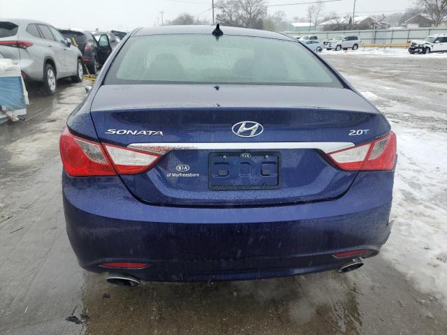 5NPEC4ABXDH605902 - 2013 HYUNDAI SONATA SE BLUE photo 6