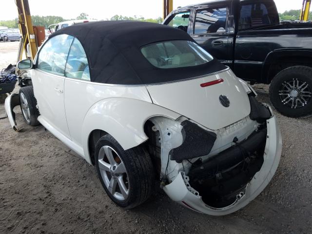 3VWFF31Y47M420184 - 2007 VOLKSWAGEN NEW BEETLE TRIPLE WHITE  photo 3