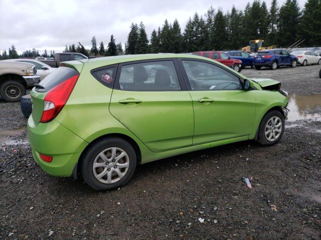 KMHCT5AE9CU034202 - 2012 HYUNDAI ACCENT GLS GREEN photo 3