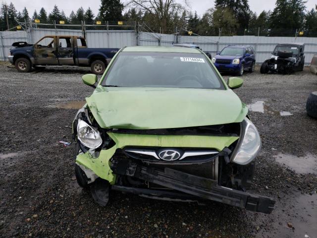 KMHCT5AE9CU034202 - 2012 HYUNDAI ACCENT GLS GREEN photo 5