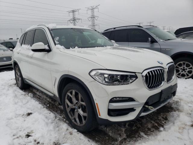 5UXTY5C0XM9E13240 - 2021 BMW X3 XDRIVE30I WHITE photo 4